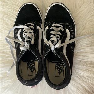 Vans Black and White Athletic Shoes